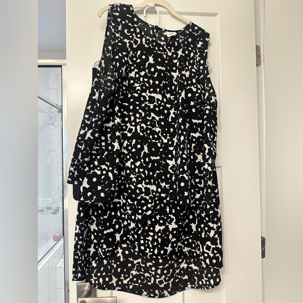 Stylish Black and White Women's Dress